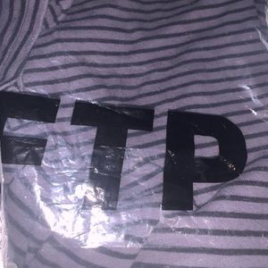 FTP striped grey and black shirt